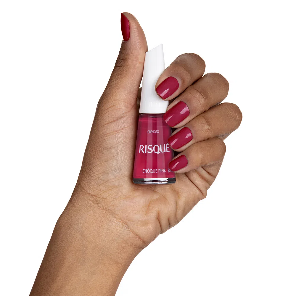 Esmalte Risqué Cremoso Choque Pink 8ml - Rosa