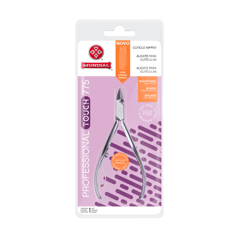 Alicate Para Cutículas Profissional Touch 775 Em Inox Mundial