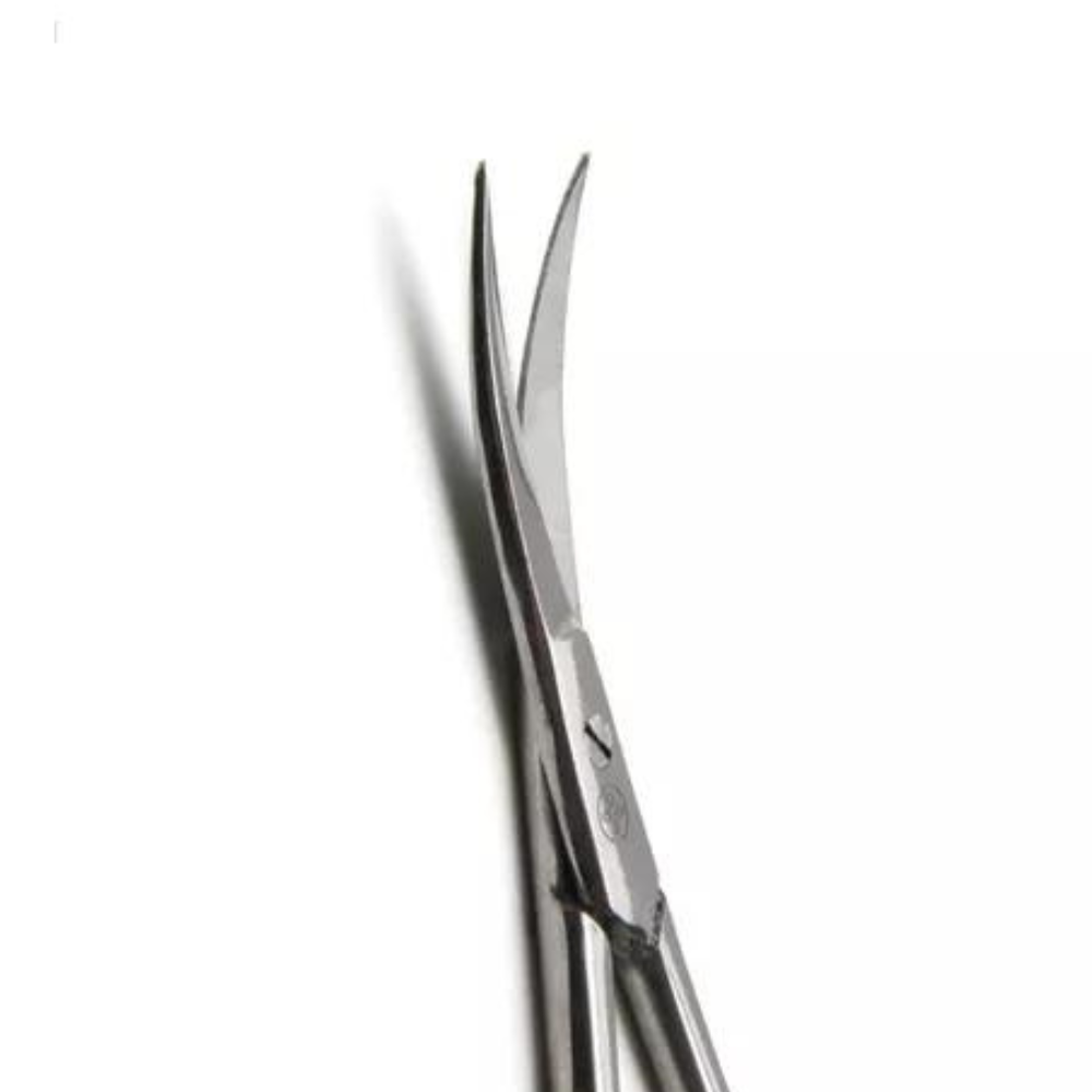 Tesoura Curva Para Unhas Flex Em Aço Inox Mundial