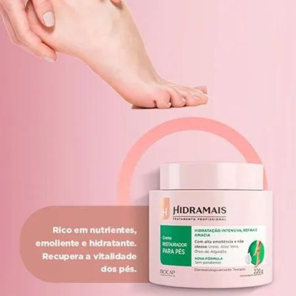 Creme Restaurador Para Pés Hidramais 220g