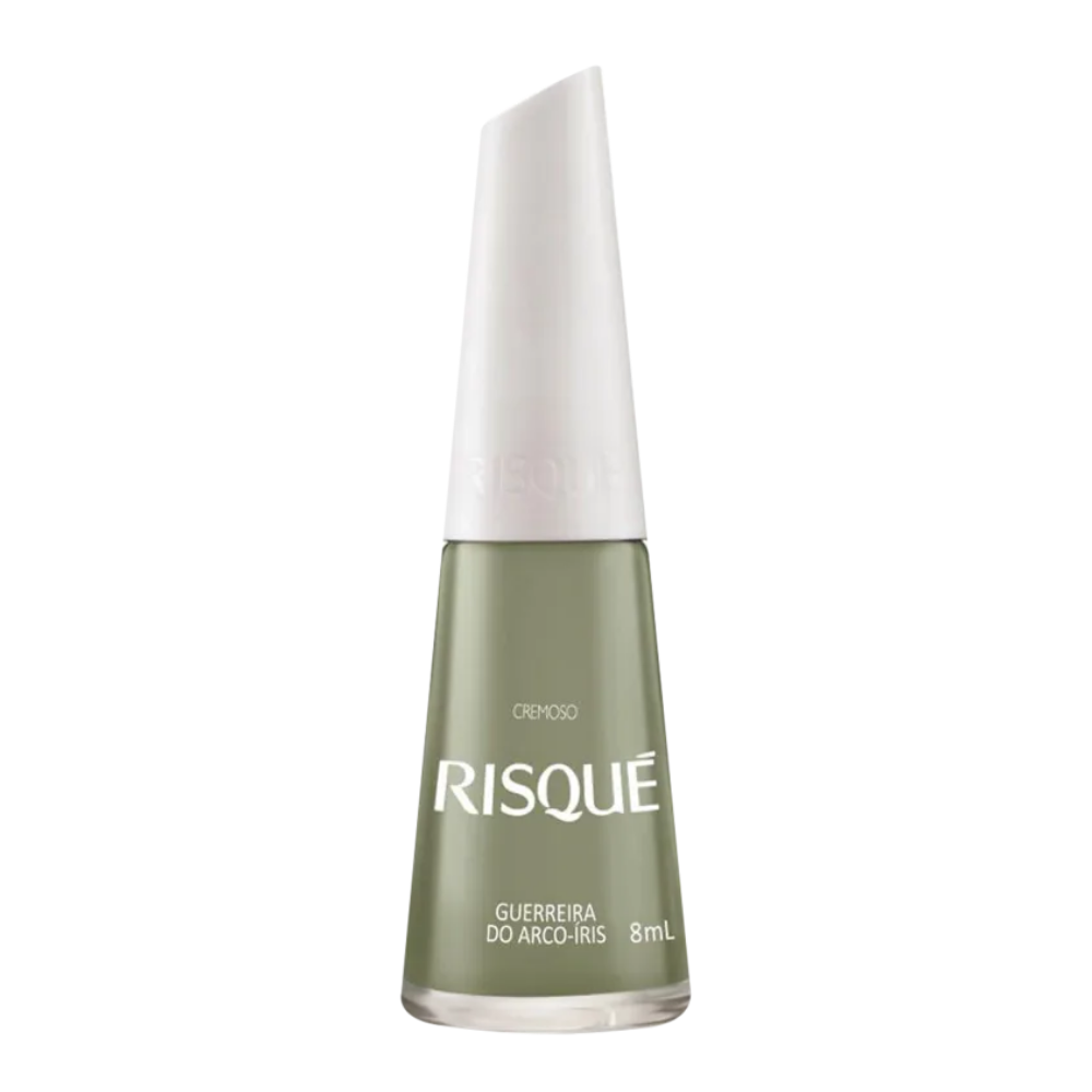 Esmalte Risqué Cremoso Guerreira Do Arco-Íris 8ml - Verde