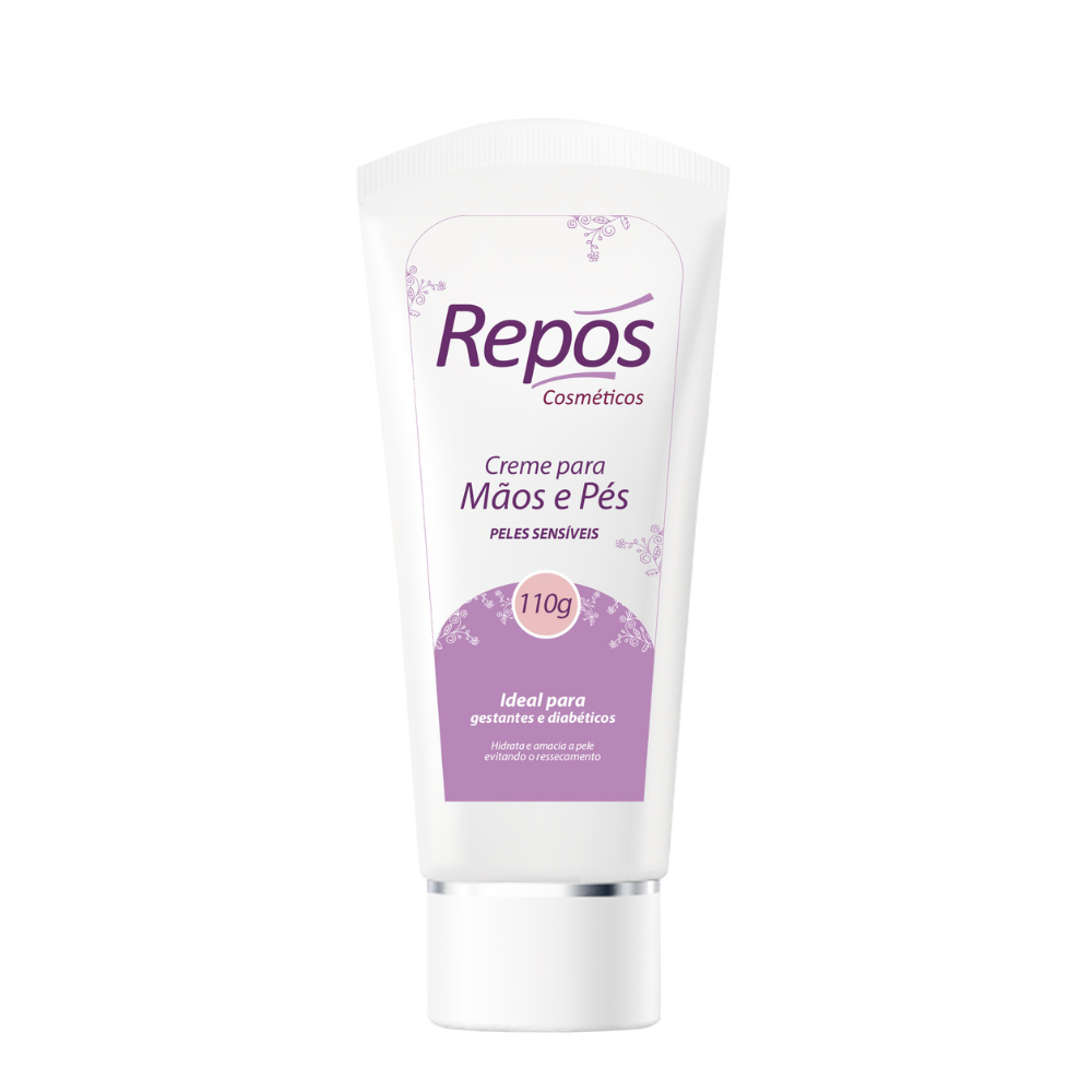 Creme Hidratante Peles Delicadas para Mãos e Pés 110g Repos