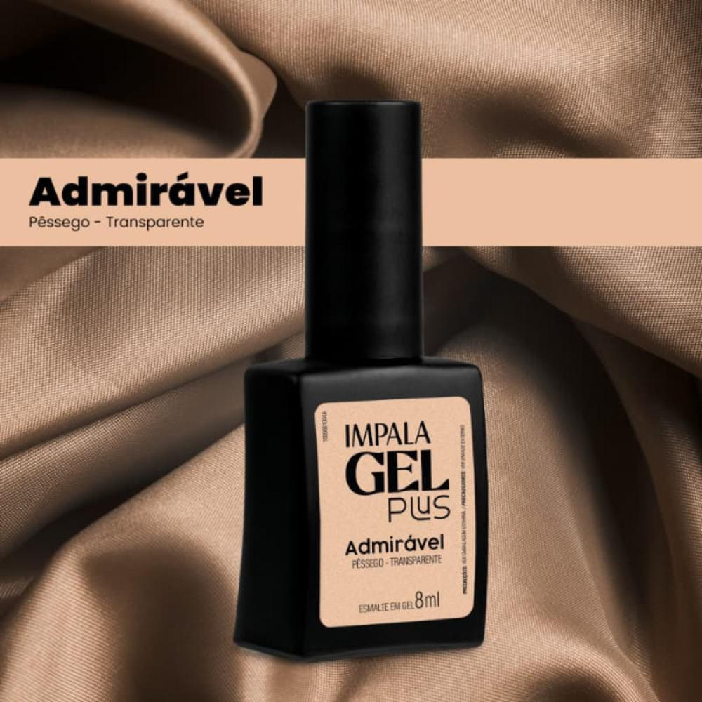 Esmalte Gel Impala Gel Plus Transparente Admirável 8ml