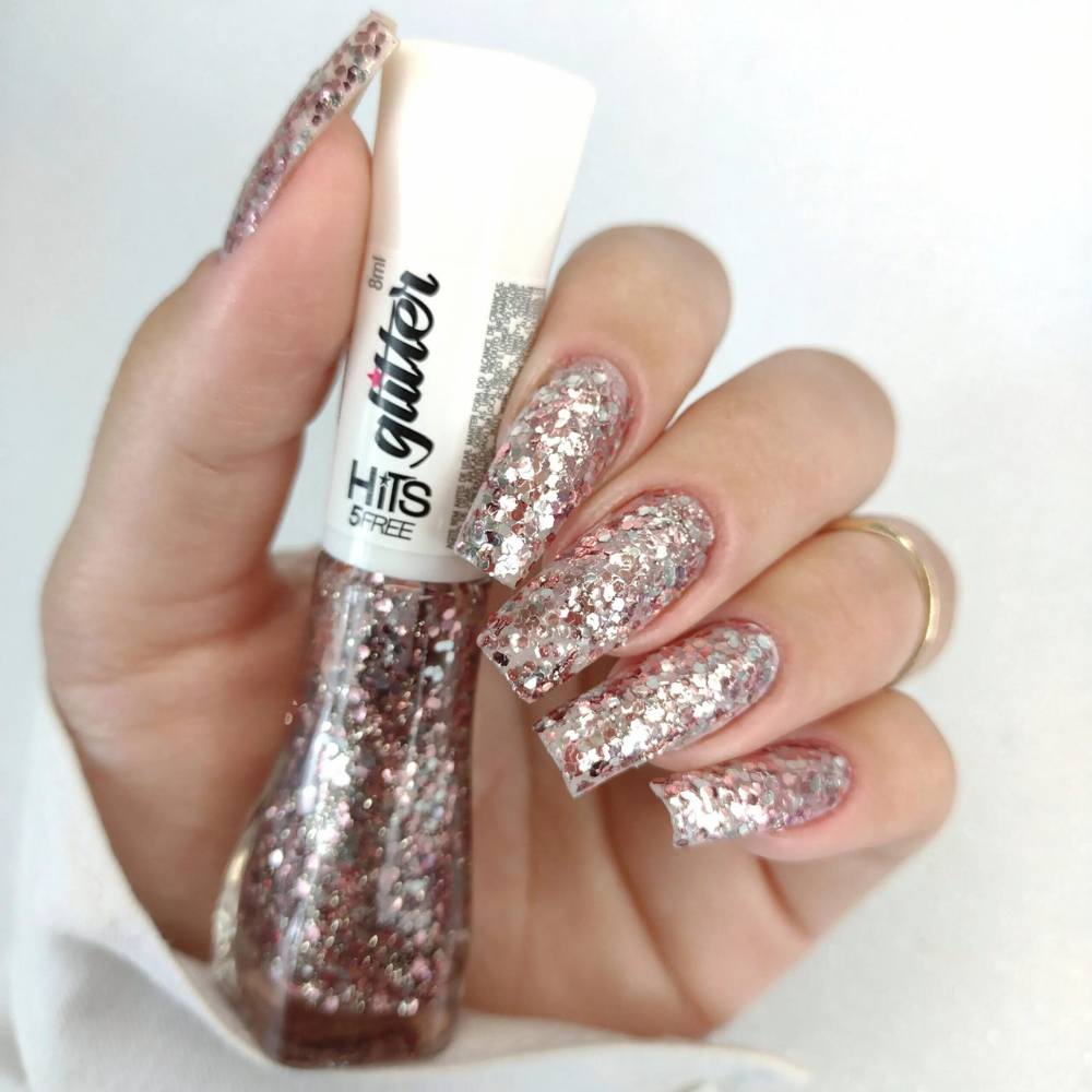 Esmalte Hits Glitter Genebra 8ml