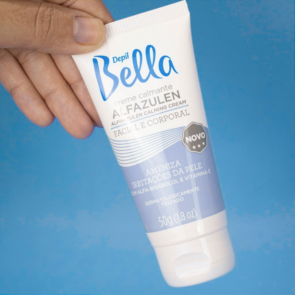 Creme Calmante Facial E Corporal Alfazulen Depil Bella 50g
