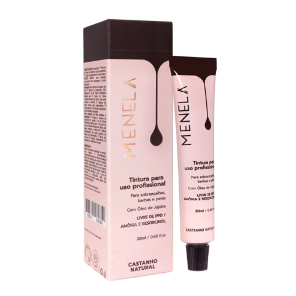 Tintura Menela 20ml Profissional Castanho Natural