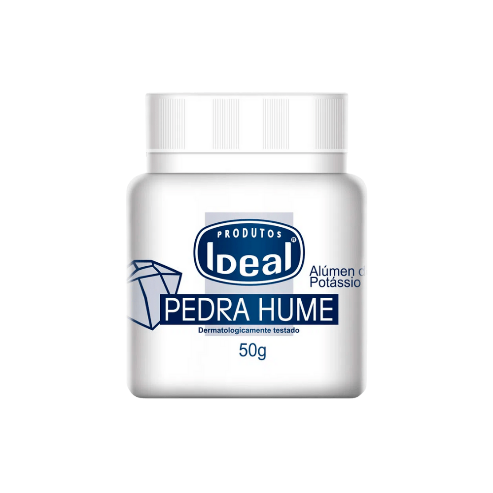Pedra Hume Em Pote Ideal 50g