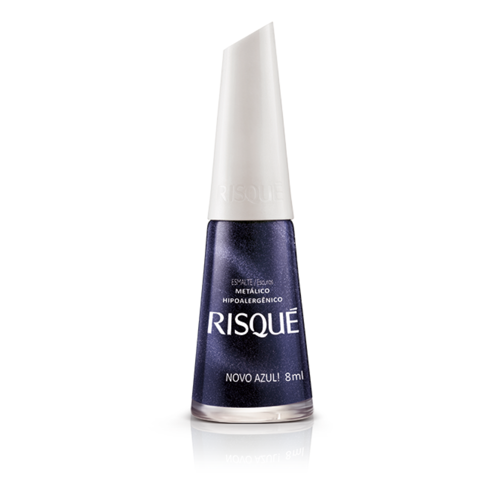 Esmalte Risqué Metálico Novo Azul 8ml - Azul