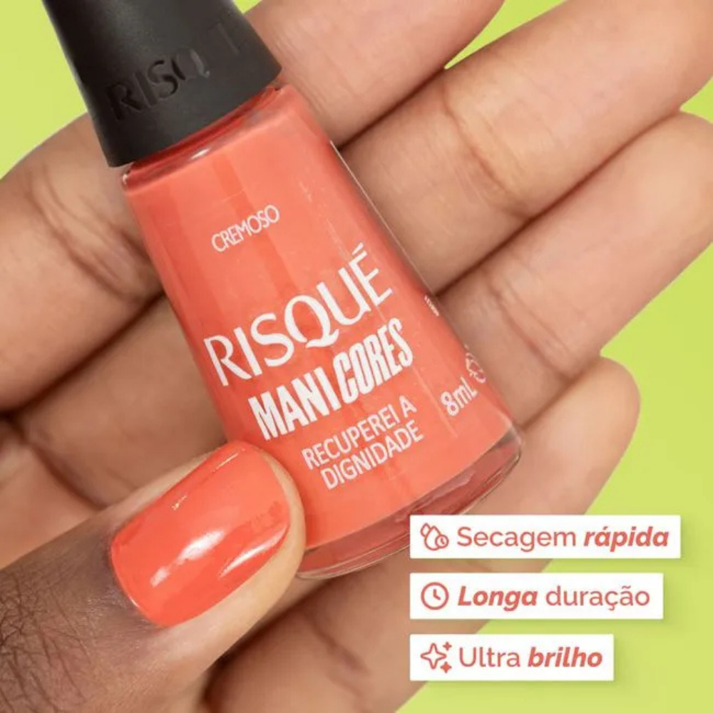 Esmalte Risqué Manicores Cremoso Recuperei A Dignidade 8ml