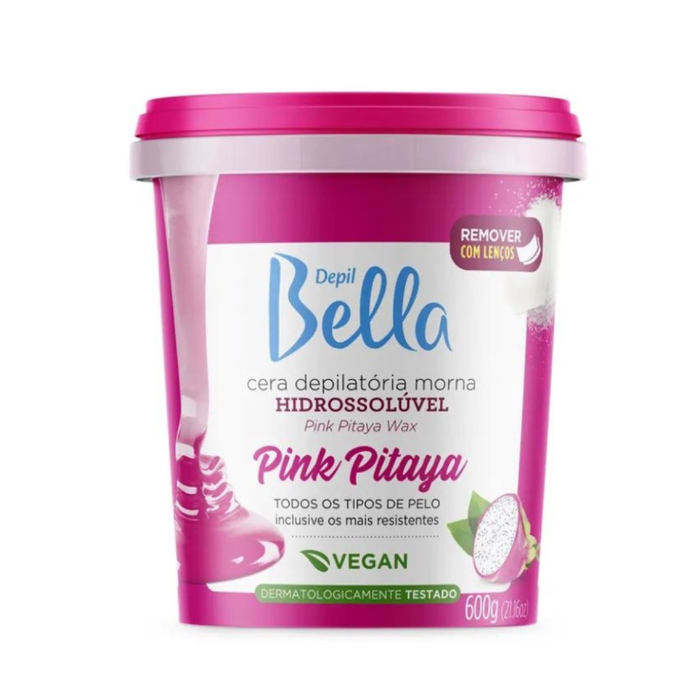 Cera Hidrossolúvel Pink Pitaya Depil Bella 600g
