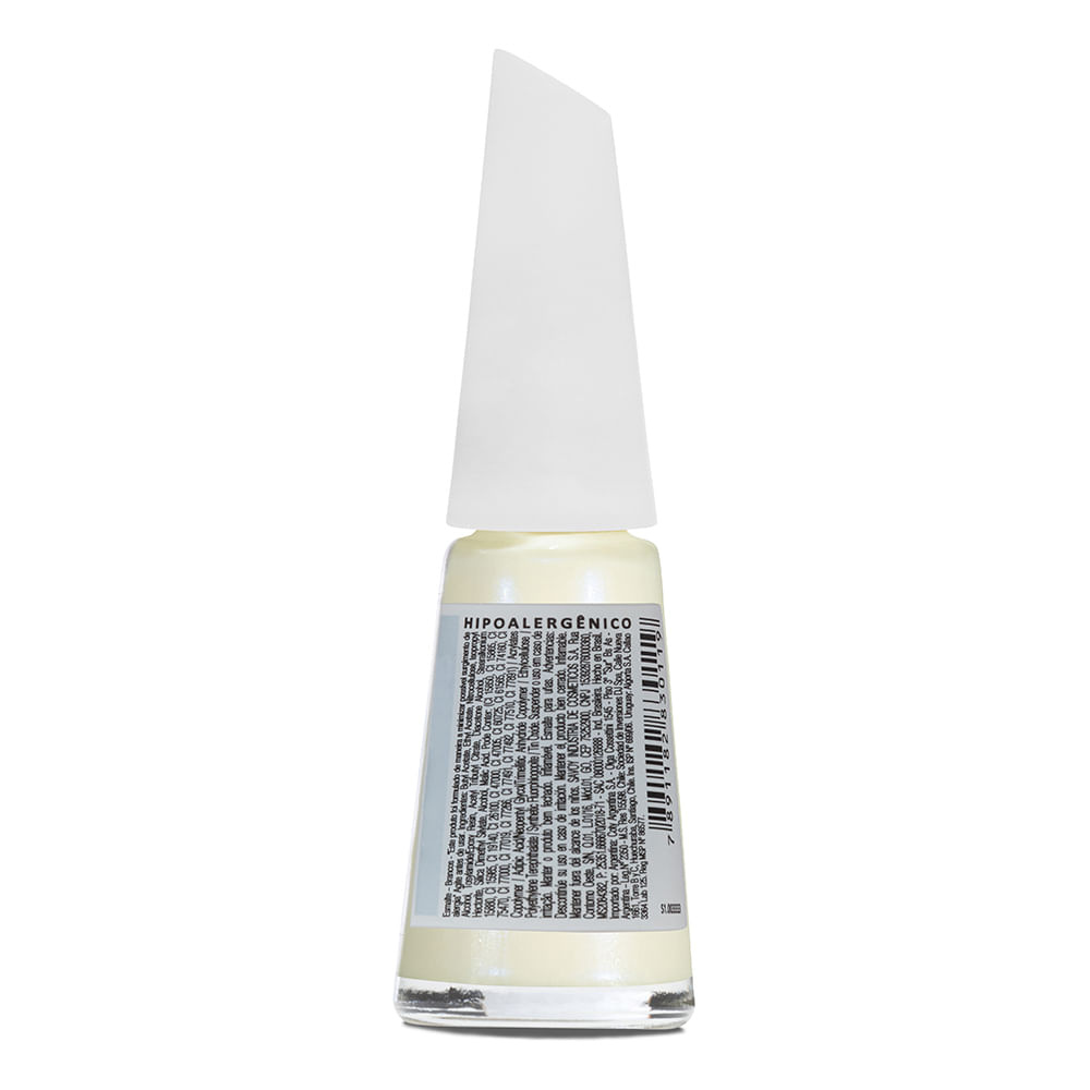 Esmalte Risqué Cintilante Cristal 8ml - Branco - Cintilante
