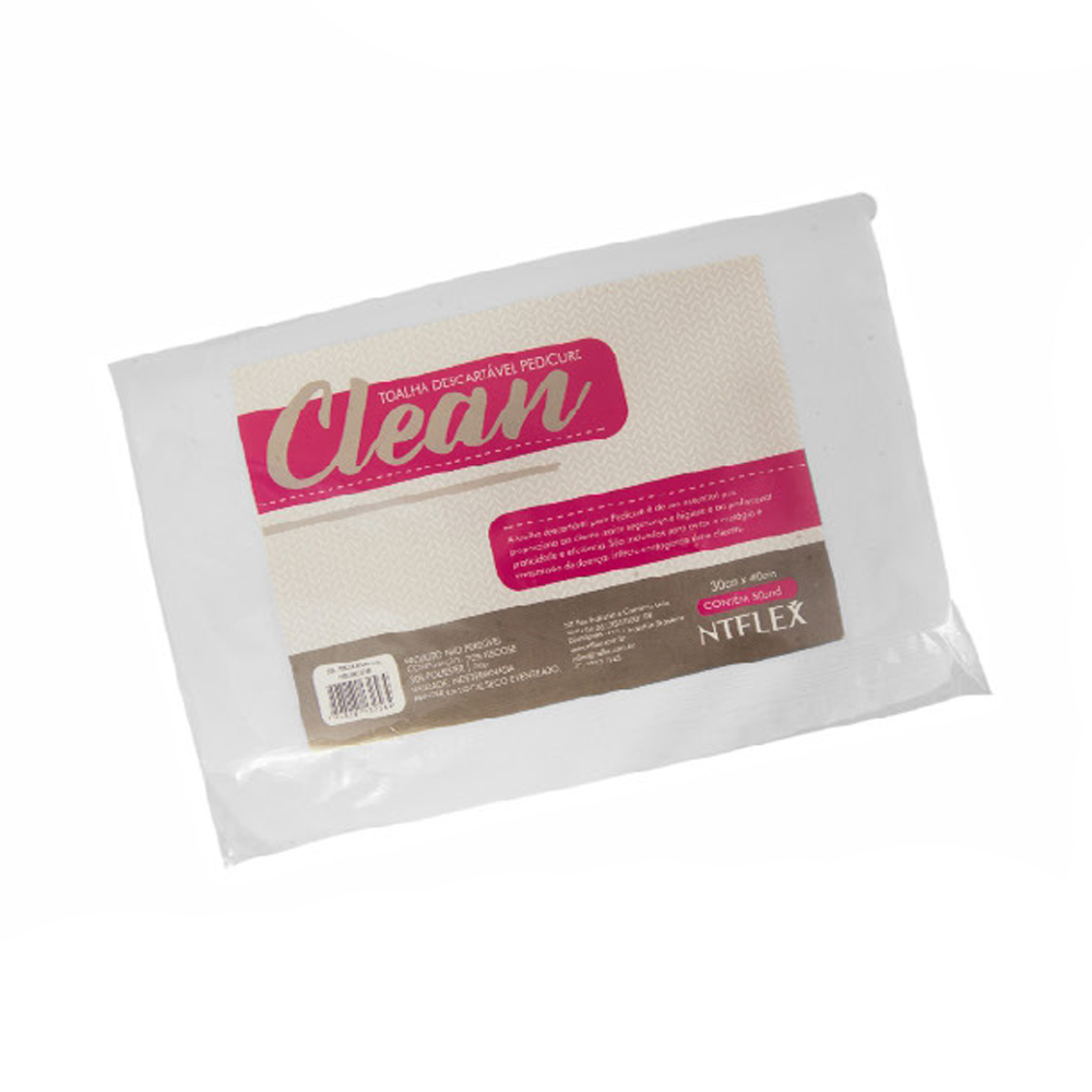 Toalha Pedicure Eco Flex 30x40cm 50 Unidades Ntflex