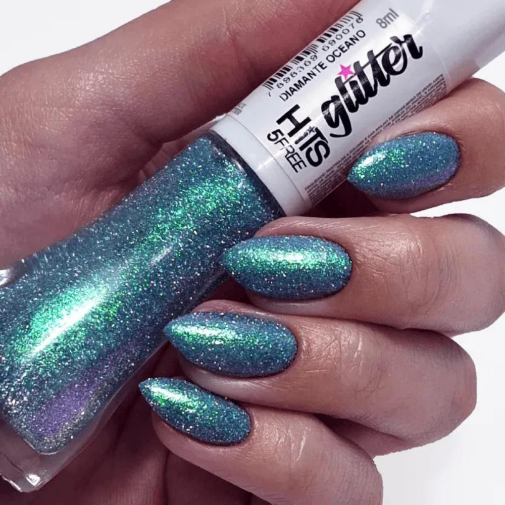 Esmalte Hits Glitter Diamante Oceano 8ml
