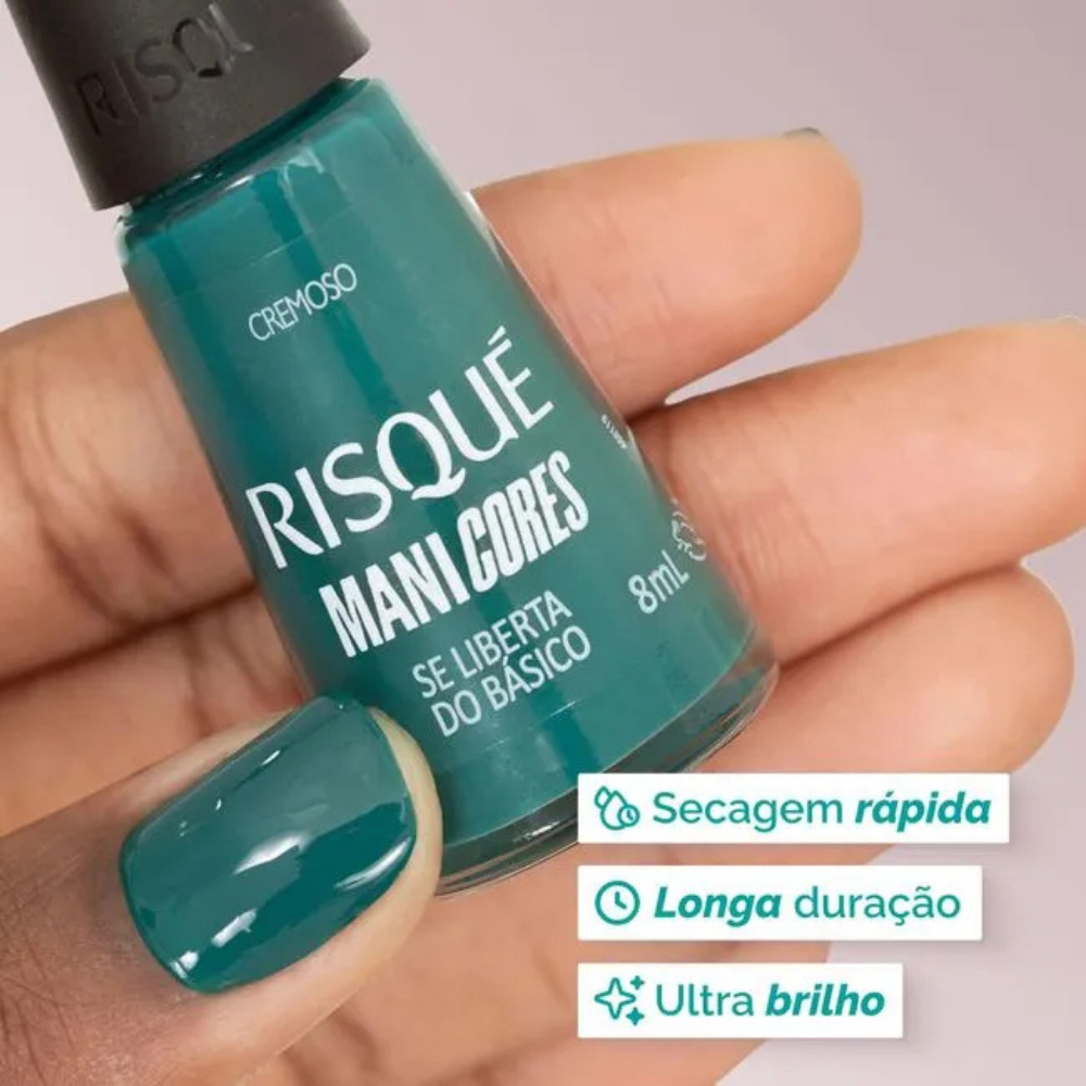Esmalte Risqué Manicores Cremoso Se Liberta Do Básico 8ml