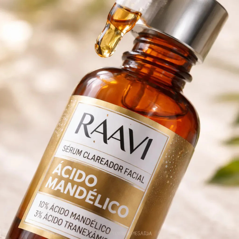 Sérum Facial Clareador Ácido Mandélico Raavi 30ml