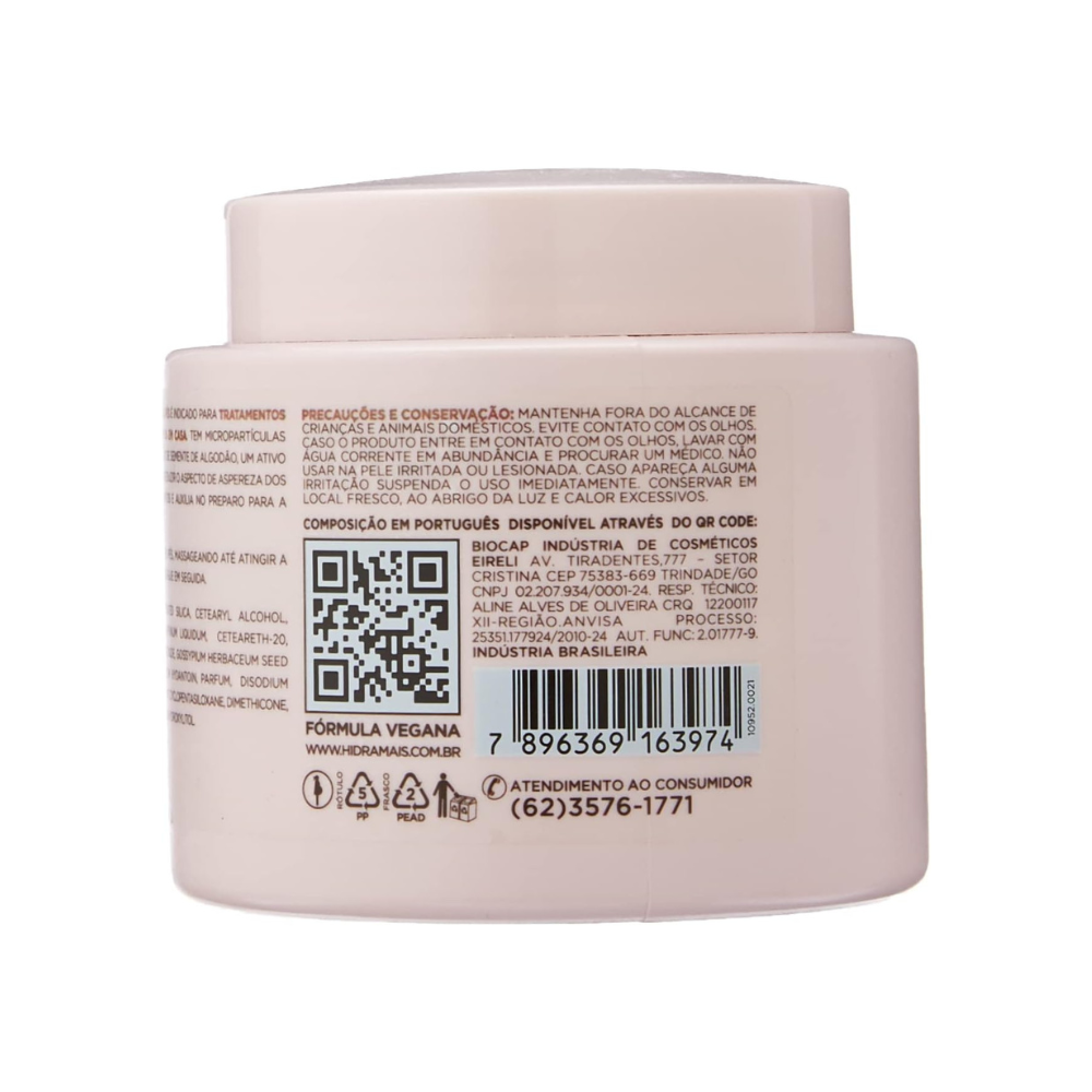 Creme Esfoliante Para Pés Hidramais 220g