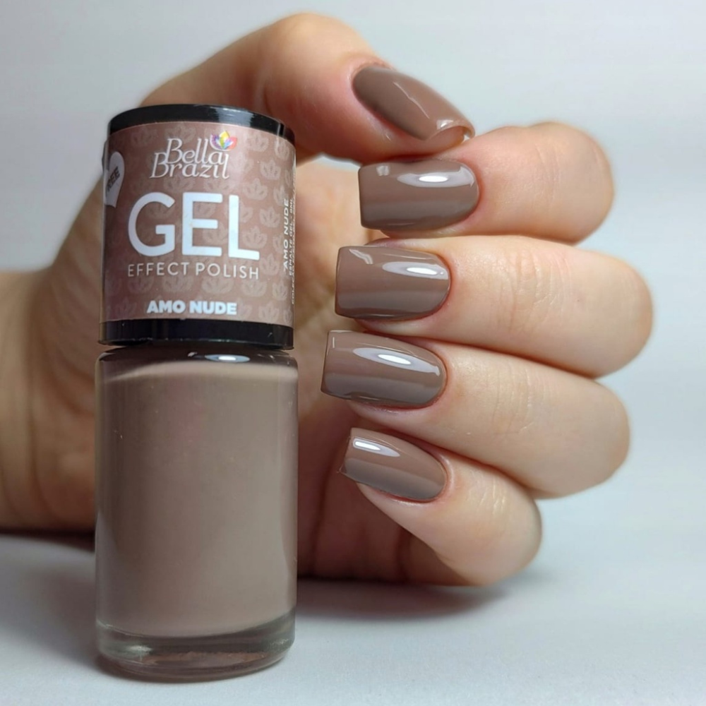 Esmalte Bella Brazil Efeito Gel Cremoso 820 Amo Nude 9ml