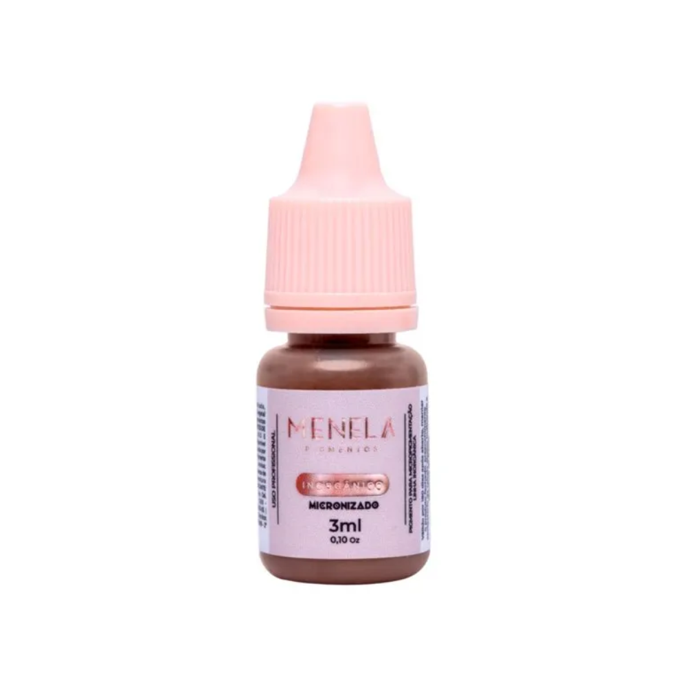 Pigmento Menela Mr. Boss Castanho Claro Inorgânico Micropigmentação Sobrancelhas 3ml
