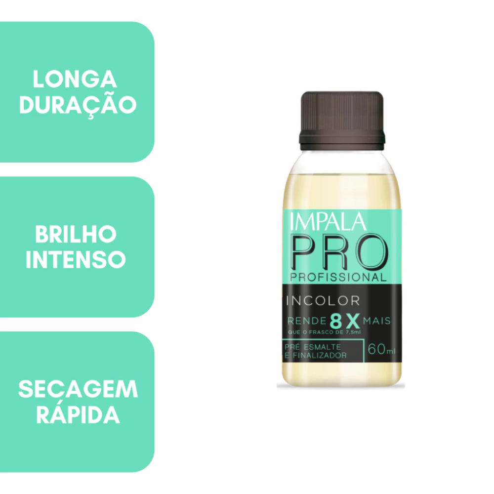 Esmalte Impala Tratamento Linha Profissional Incolor 60ml