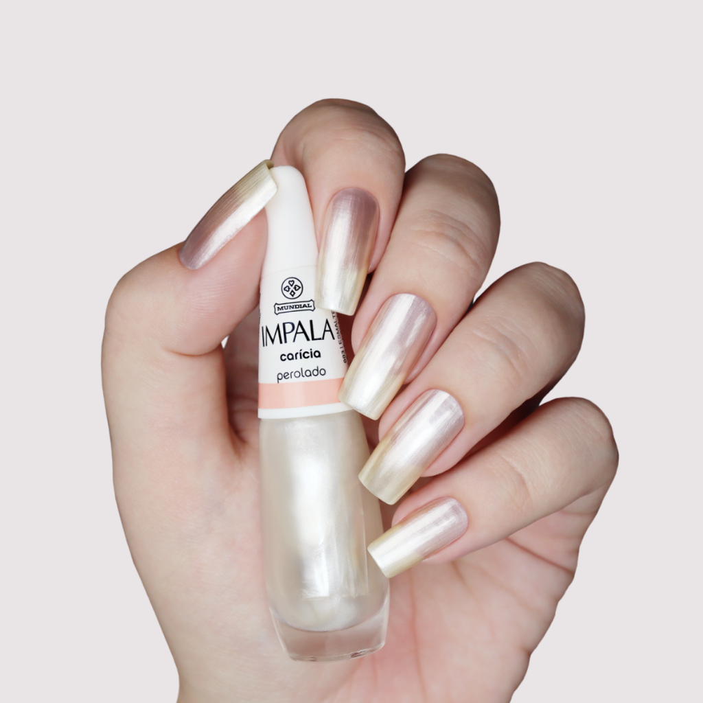 Esmalte Impala Perolado Carícia 7,5ml - Branco