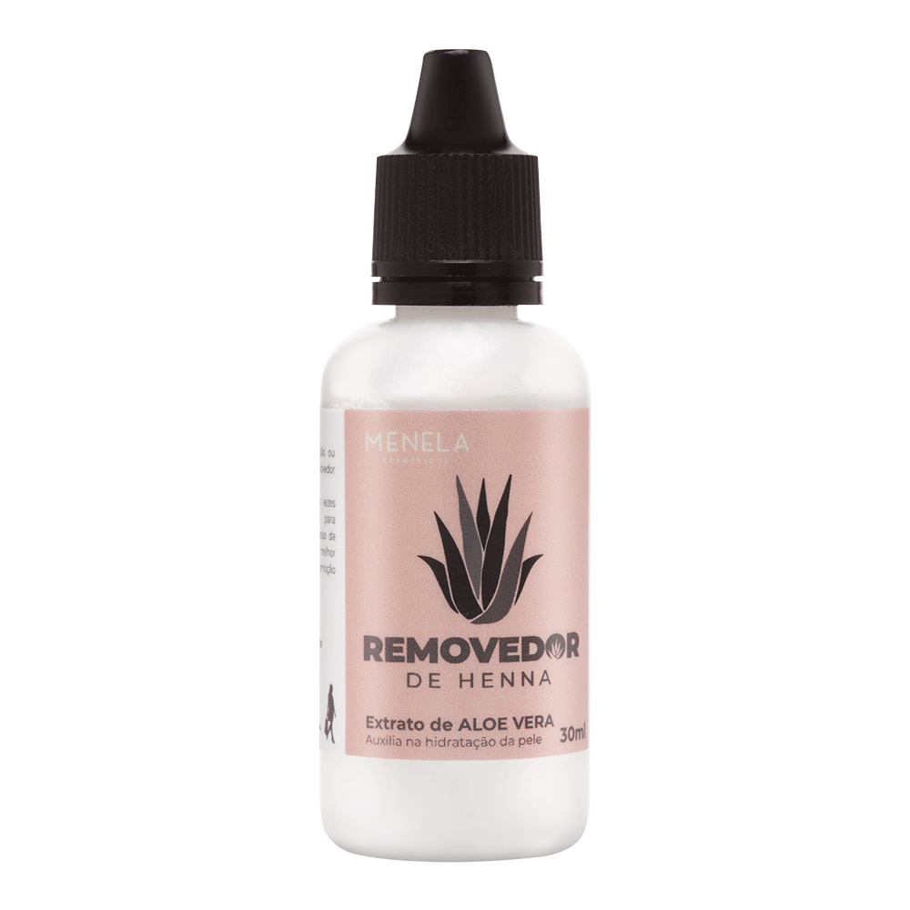 Removedor De Henna Para Sobrancelhas Menela 30g Extrato de Aloe Vera