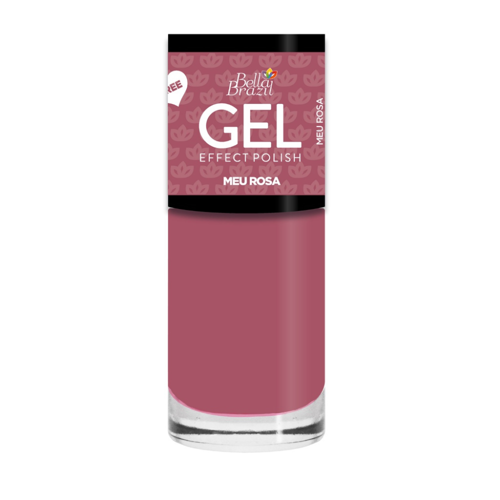 Esmalte Bella Brazil Efeito Gel Cremoso 863 Meu Rosa