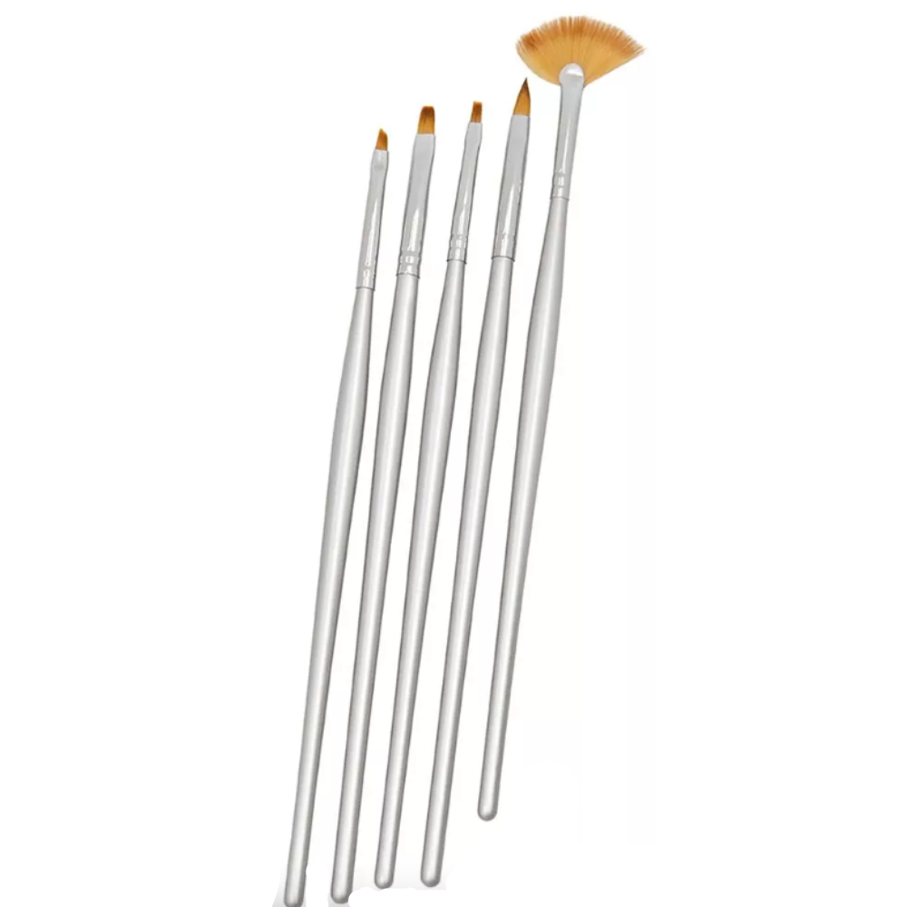 Jogo De Pincéis Luxo Com 5 Unidades Santa Clara 1245