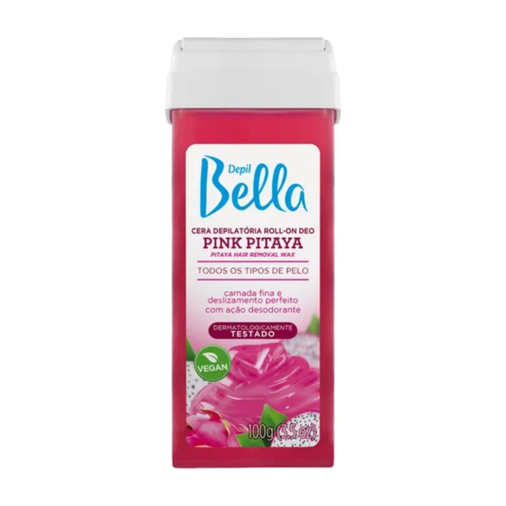 Refil Cera Depilatória Roll On Deo Pink Pitaya Depil Bella 100g