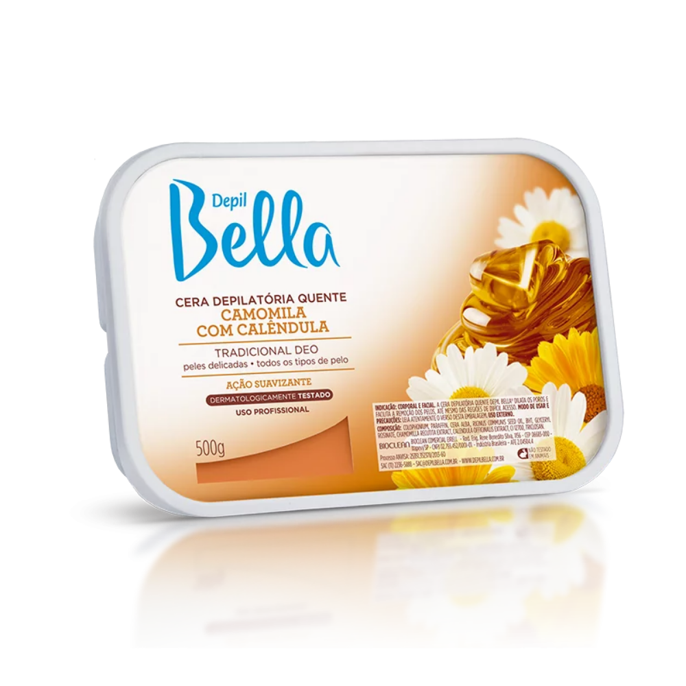 Cera Quente Em Barra Camomila Com Calêndula Deo Depil Bella 500g