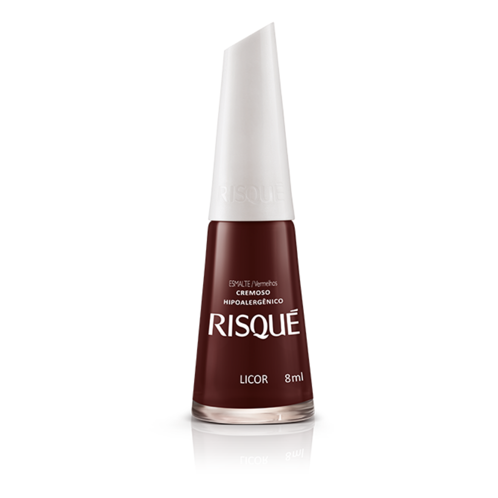 Esmalte Risqué Cremoso Licor 8ml - Vermelho