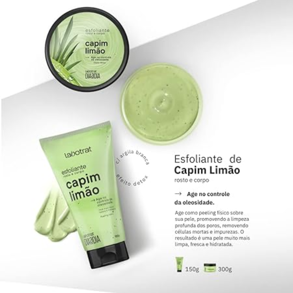 Creme Esfoliante Labotrat 150g Capim Limão
