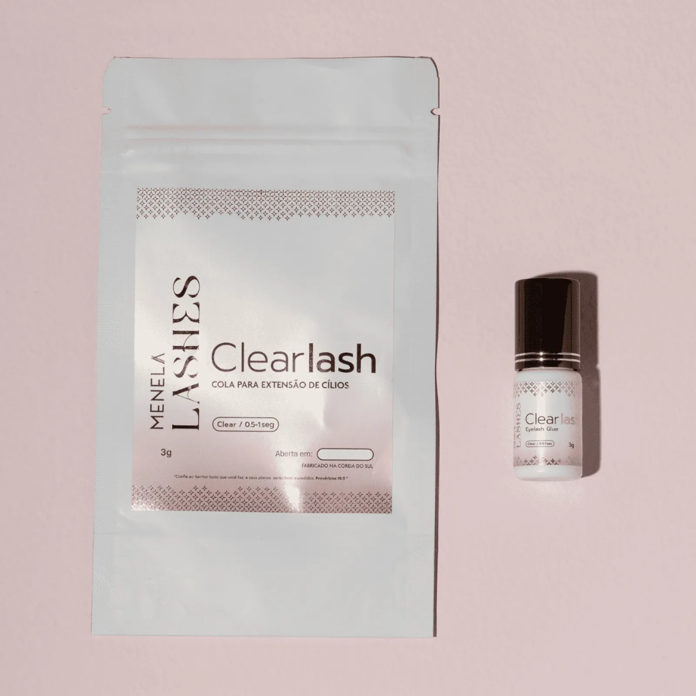 Clear Lash Cola Para Cílios Menela Lashes 3g