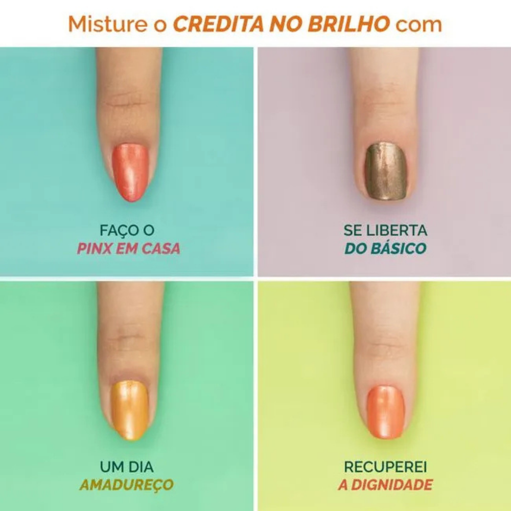 Esmalte Risqué Manicores Metálico Credita No Brilho 8ml