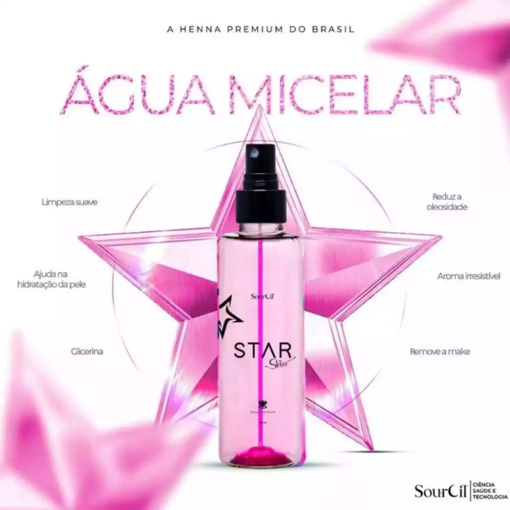 Água Micelar Star Skin Sourcil 200ml