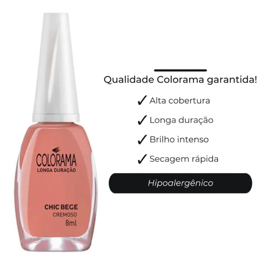 Esmalte Colorama Cremoso Chic Bege
