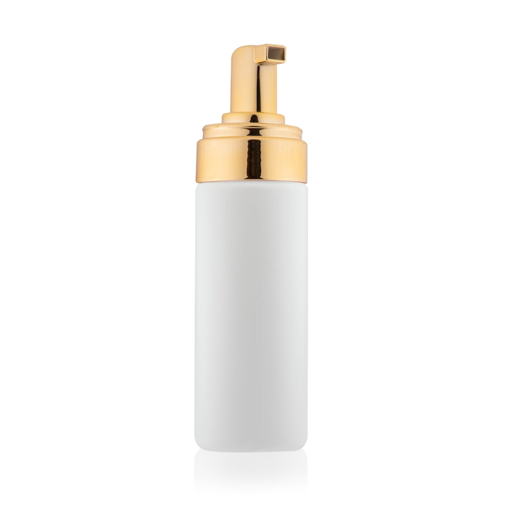 Frasco Pump Espumador Transparente Com Dourado
