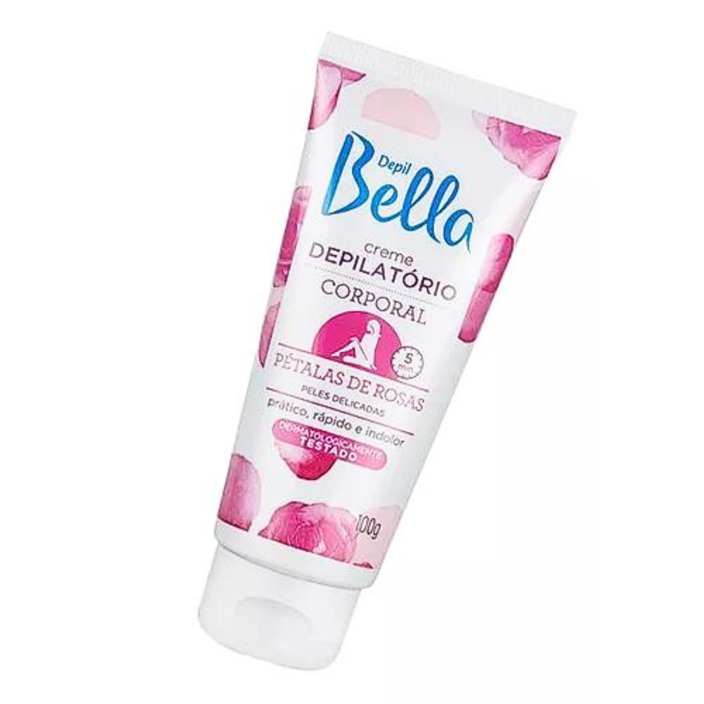 Creme Depilatório Corporal De Pétalas Rosas Depil Bella 100g