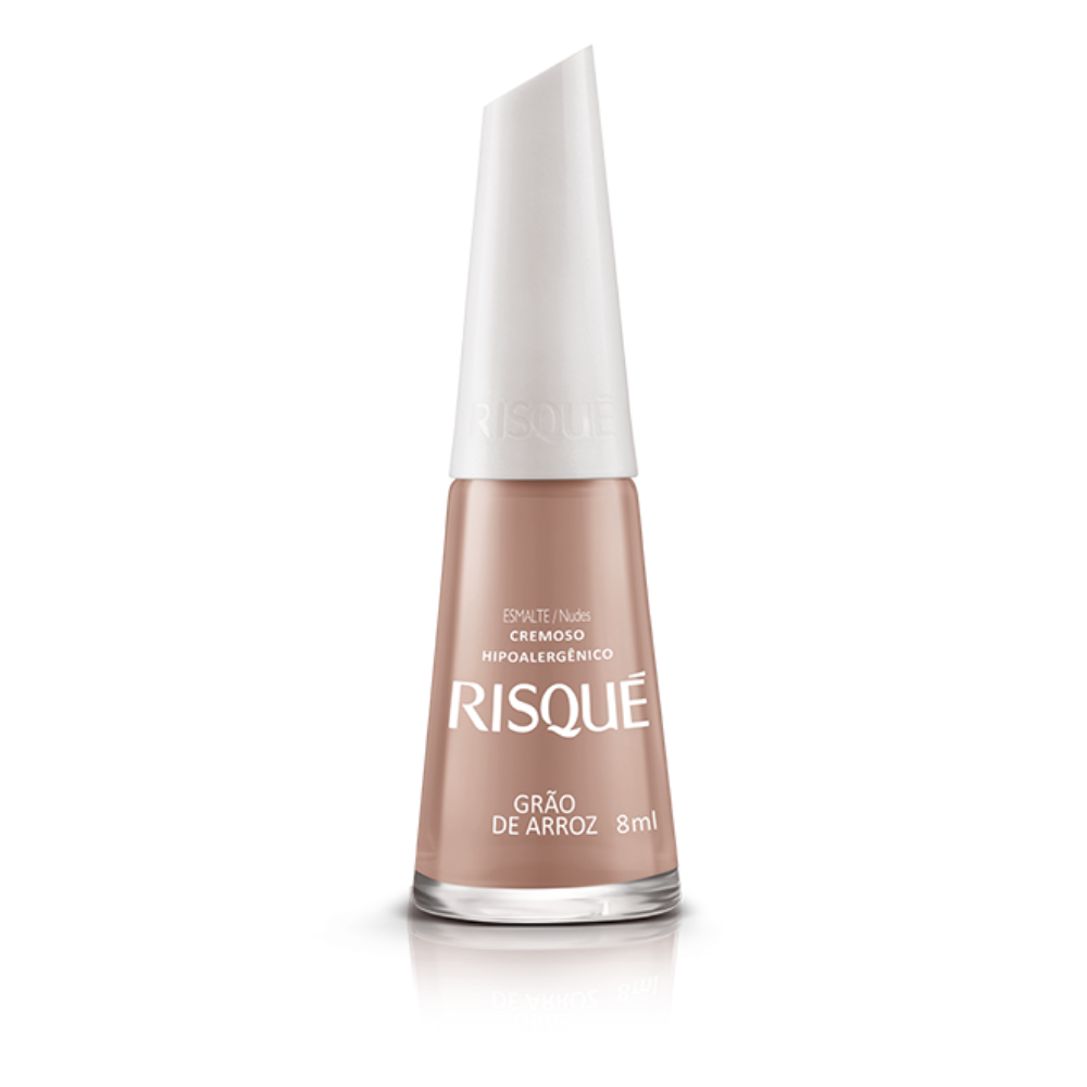Esmalte Risqué Cremoso Grão De Arroz 8ml - Nude