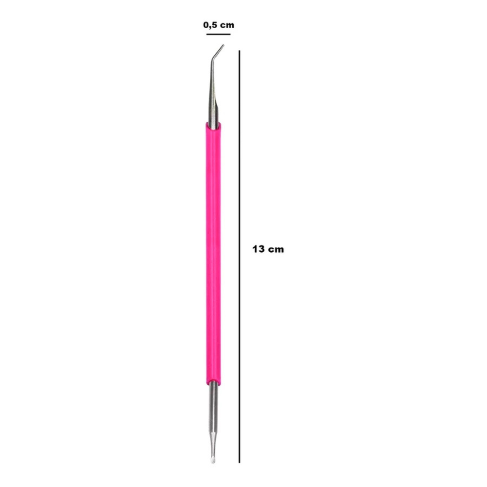 Desencravador De Inox Com Silicone Rosa Isis Cutelaria