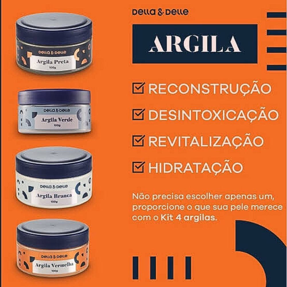 Argila Branca Della E Delle 100g
