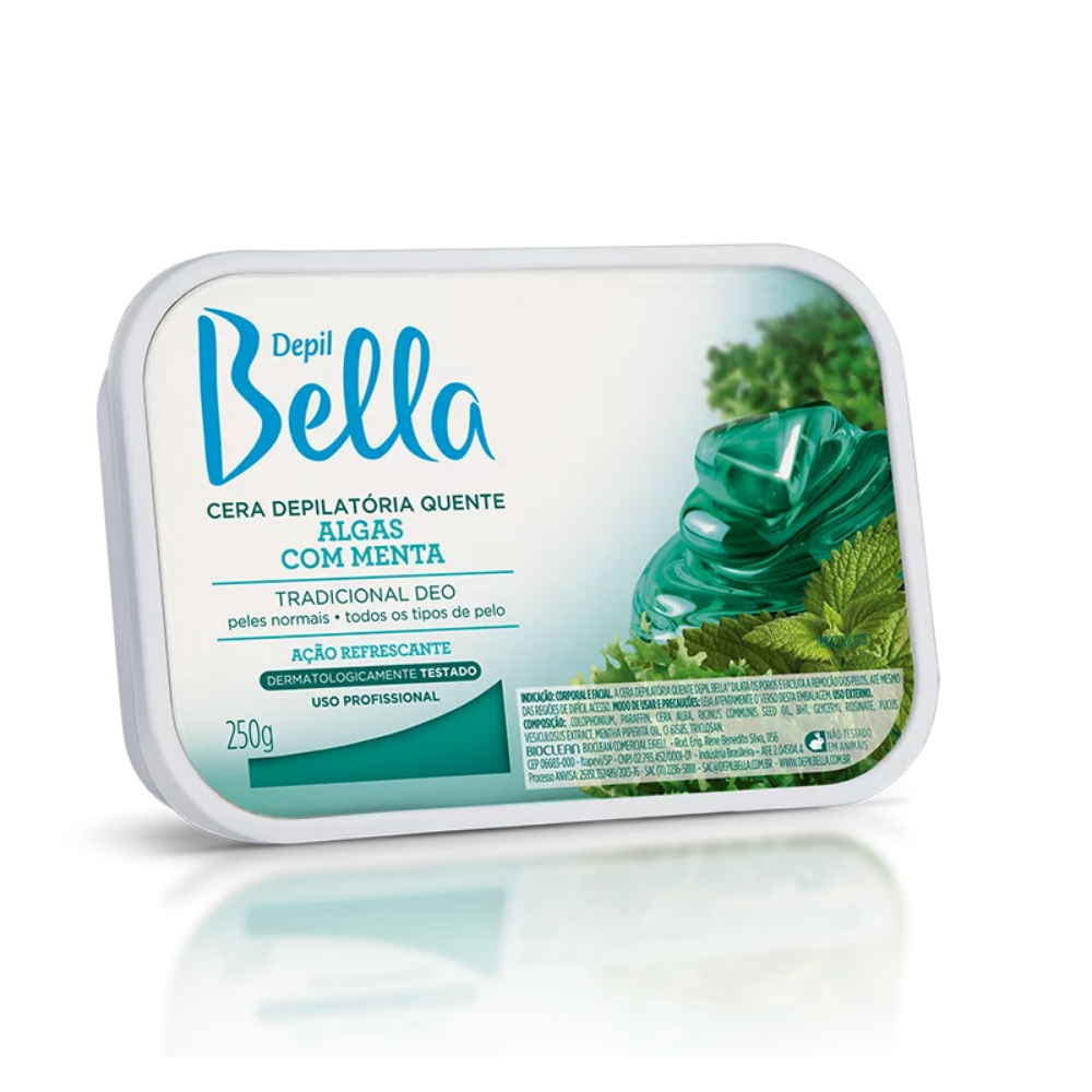 Cera Quente Em Barra Algas Com Menta Deo Depil Bella 250g