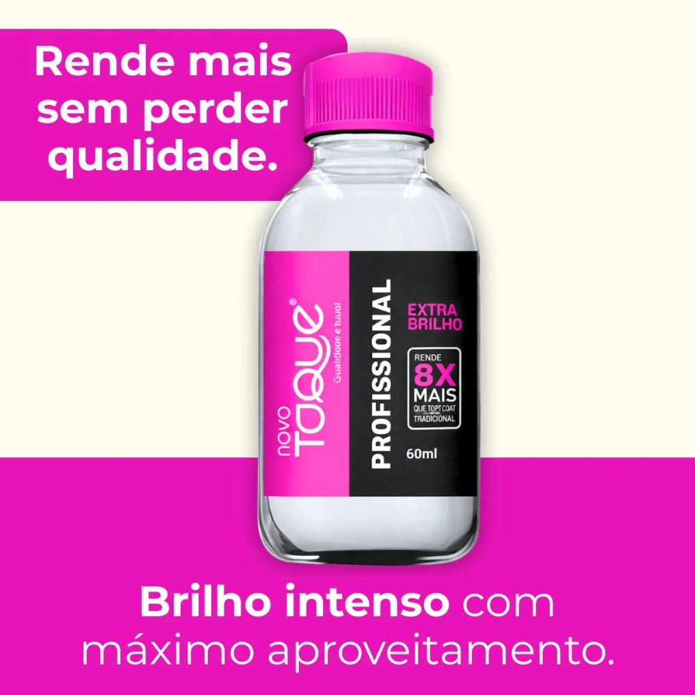 Refil Esmalte Novo Toque Profissional Extra Brilho 60ml