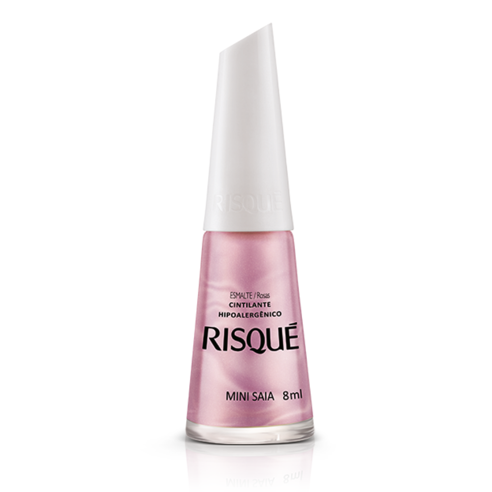 Esmalte Risqué Cintilante Mini Saia 8ml - Rosa