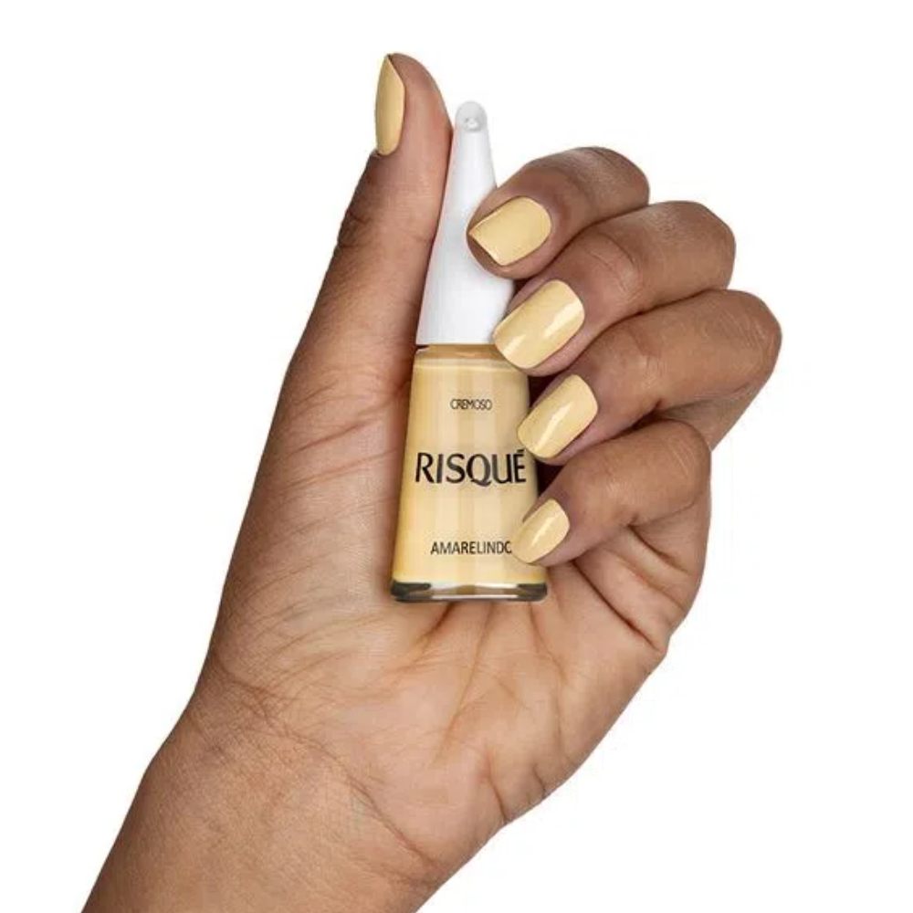 Esmalte Risqué Cremoso Preconceito Flopou 8ml - Amarelo - Nosso Metaverso