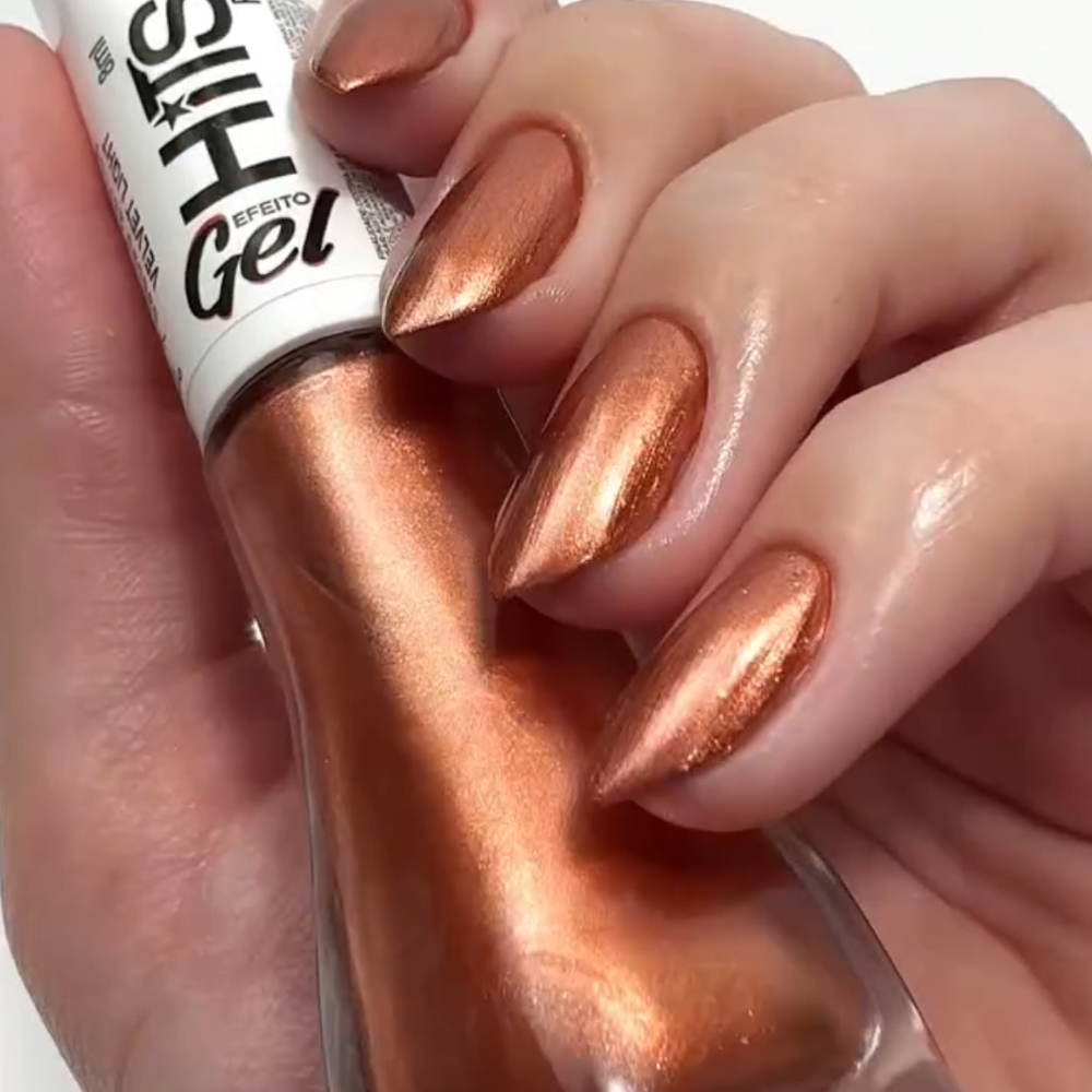 Esmalte Hits Perolado Efeito Gel Velvet Light 8ml