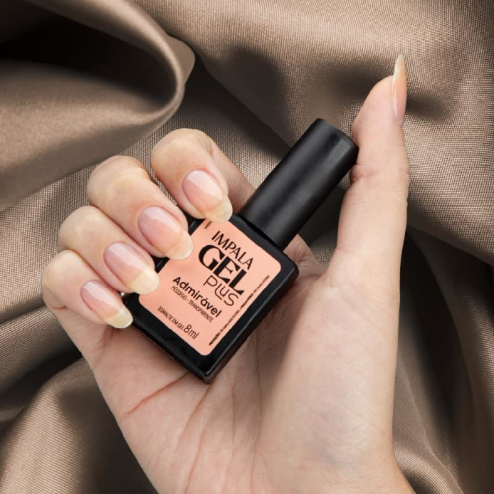 Esmalte Gel Impala Gel Plus Transparente Admirável 8ml