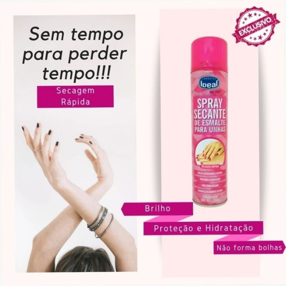 Spray Secante De Esmaltes Ideal 400ml