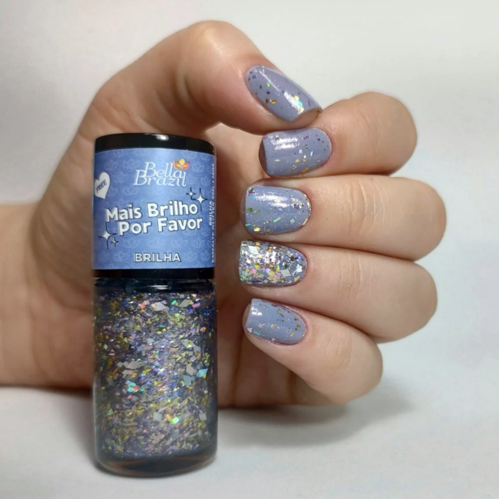 Esmalte Bella Brazil Glitter Mais Brilho Por Favor - Brilha 1404