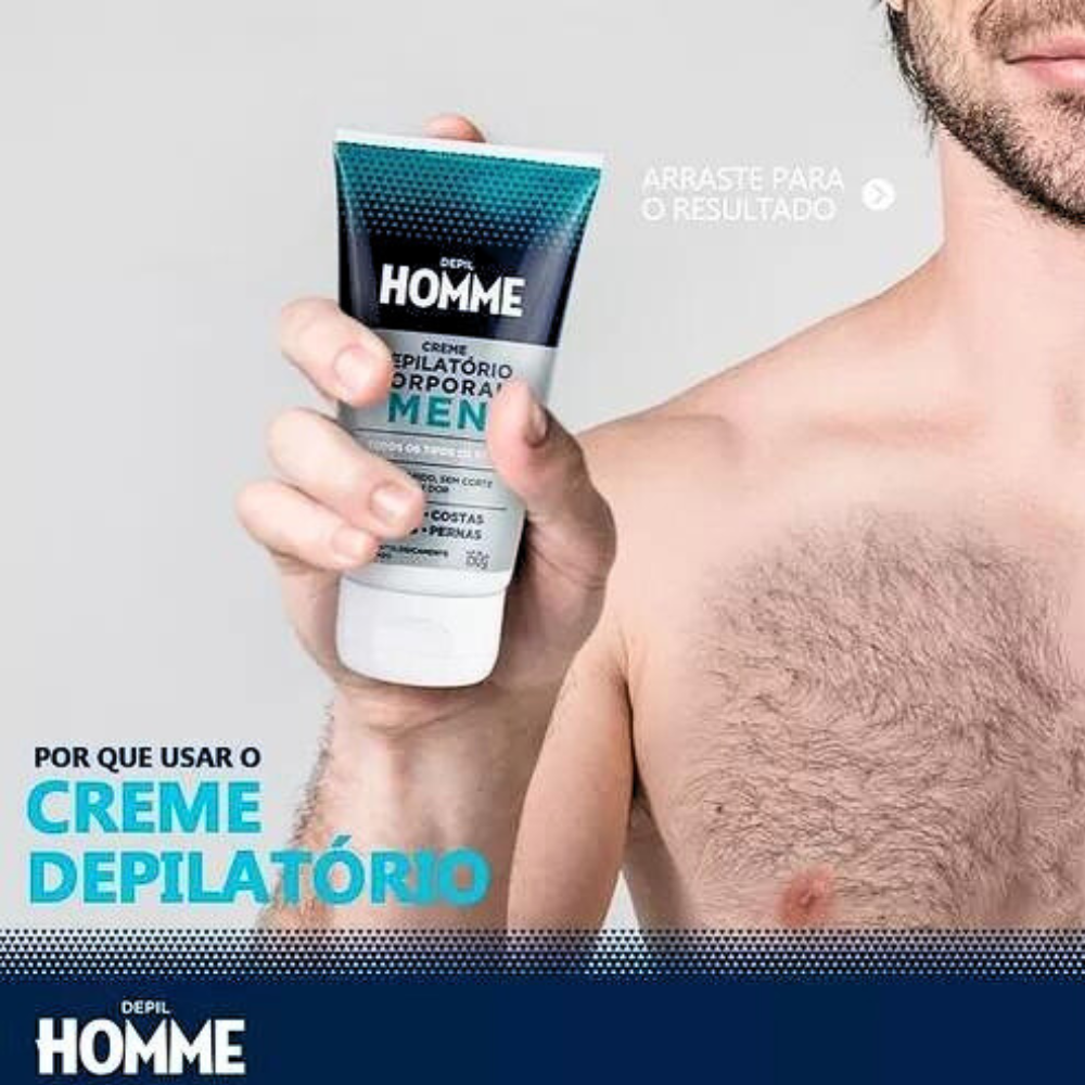 Creme Depilatório Masculino Homme Depil Bella 150g