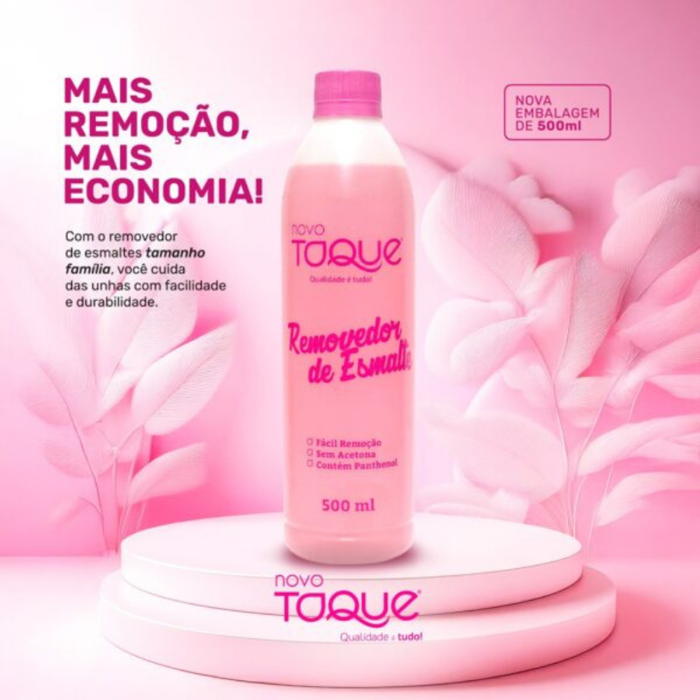 Removedor de Esmalte Novo Toque Sem Acetona 500ml